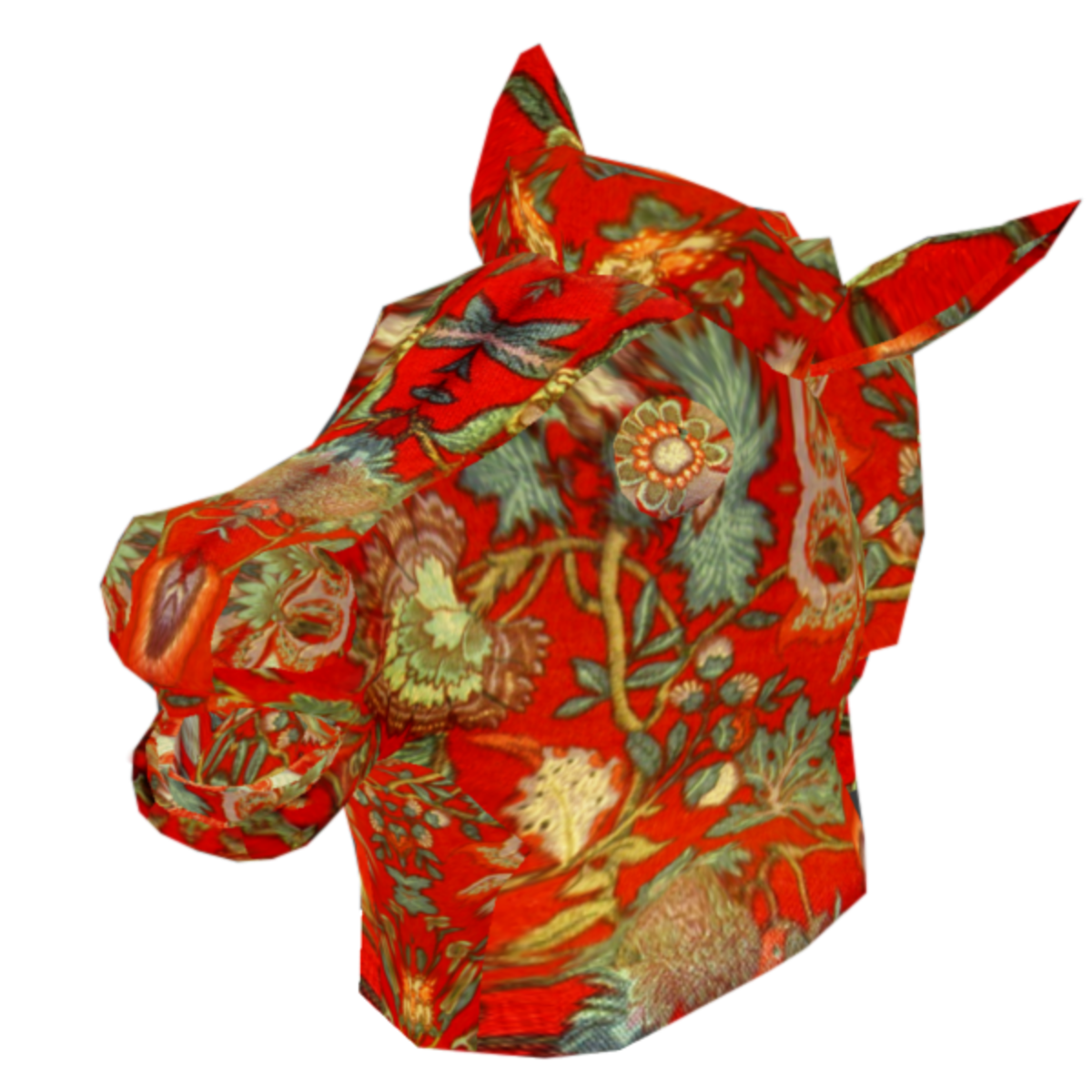 Horse Head (f) decorative red