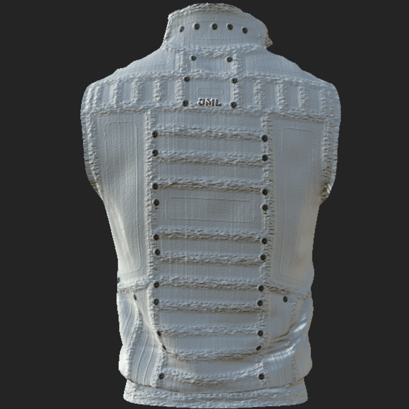 VEST_ DENIM_ ( JACKET_ ) WHITE