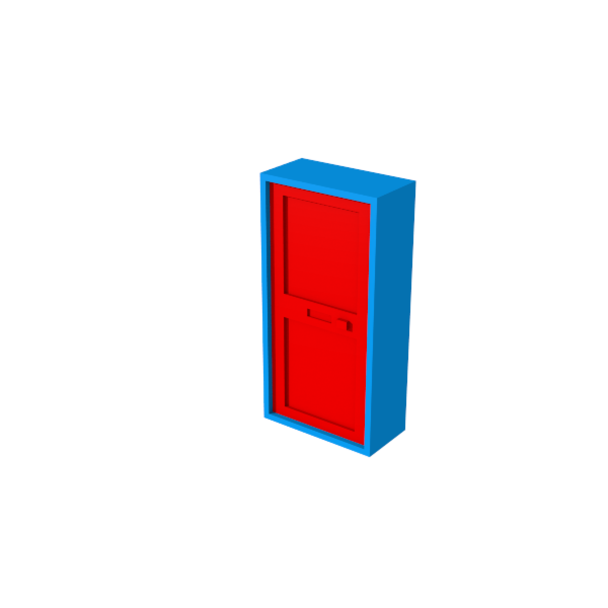 San Block Red Door - style 1