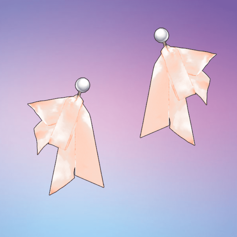 Abigail Earrings BOTH Peach