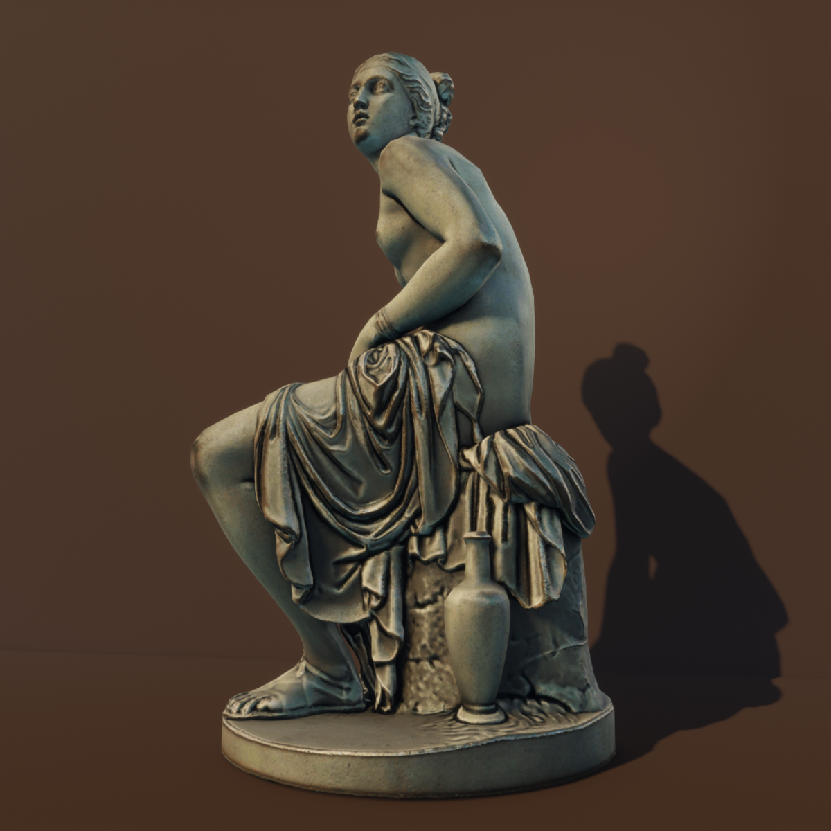 Nymph preparing for the bath