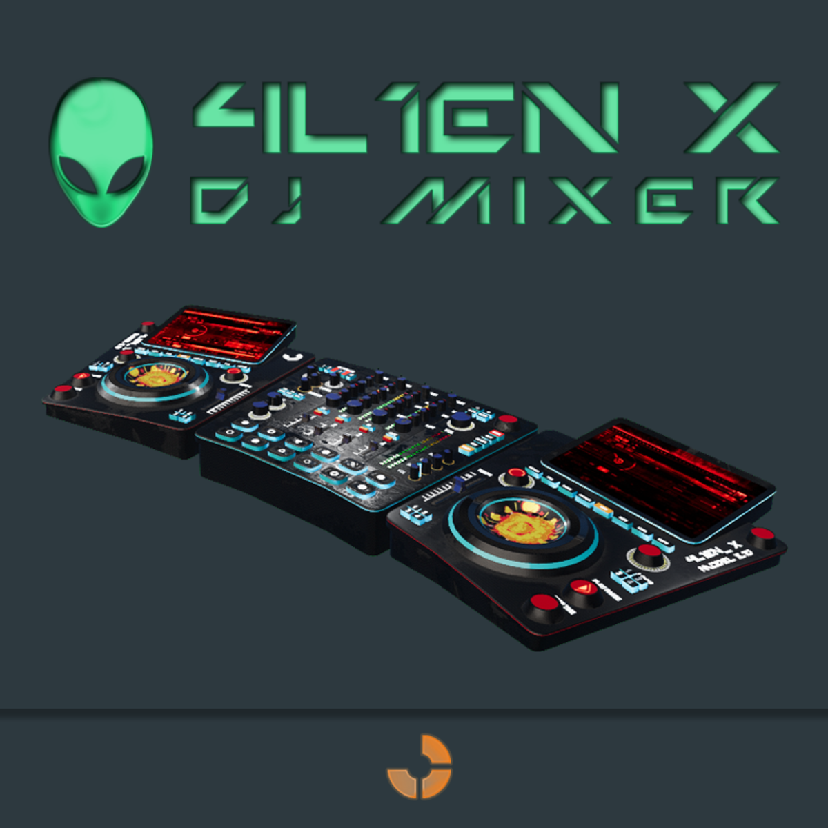 DJ mixer 4L1EN_X model 3.1D Black