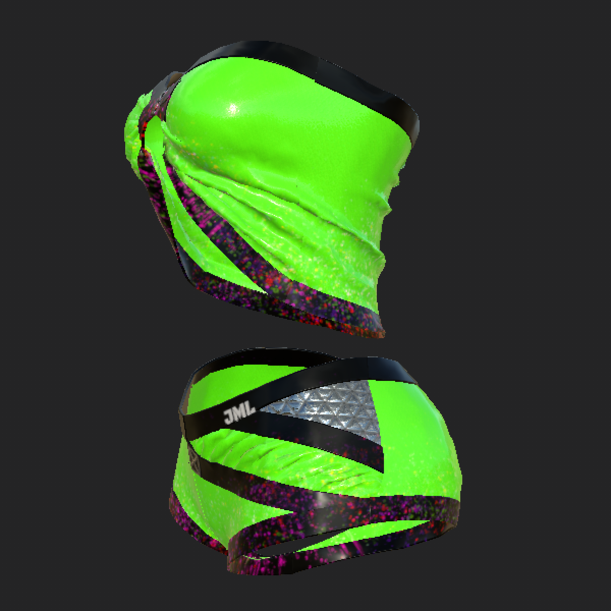 DINA_ SHORTS_ TOP_ LIGHT GREEN EMISSIVE