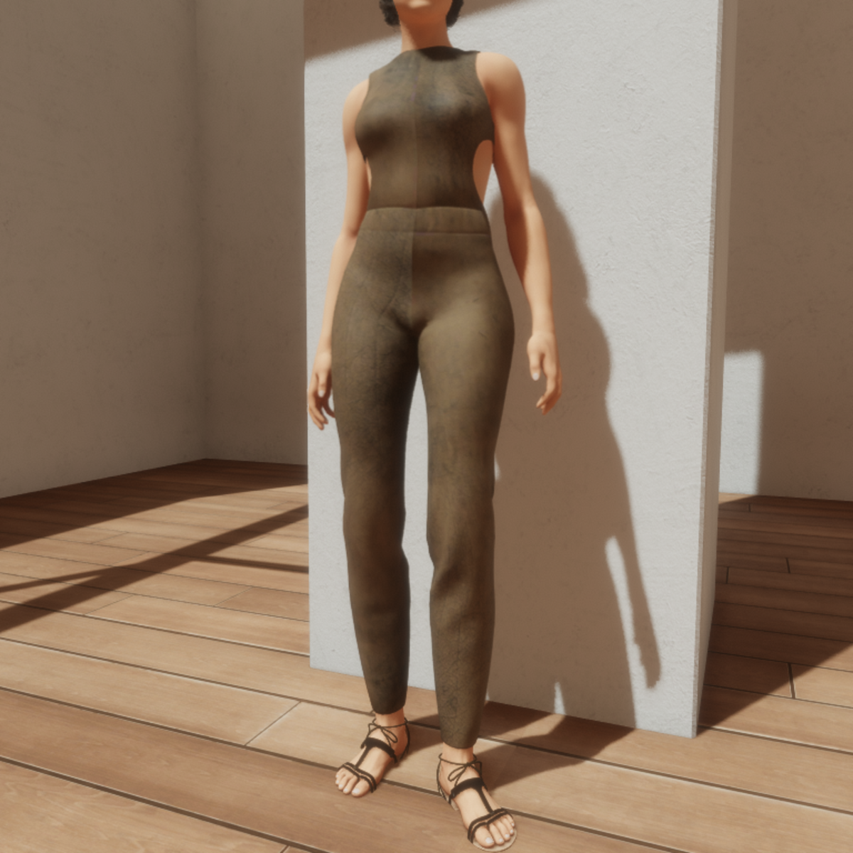 TKA-Jumpsuit old leather