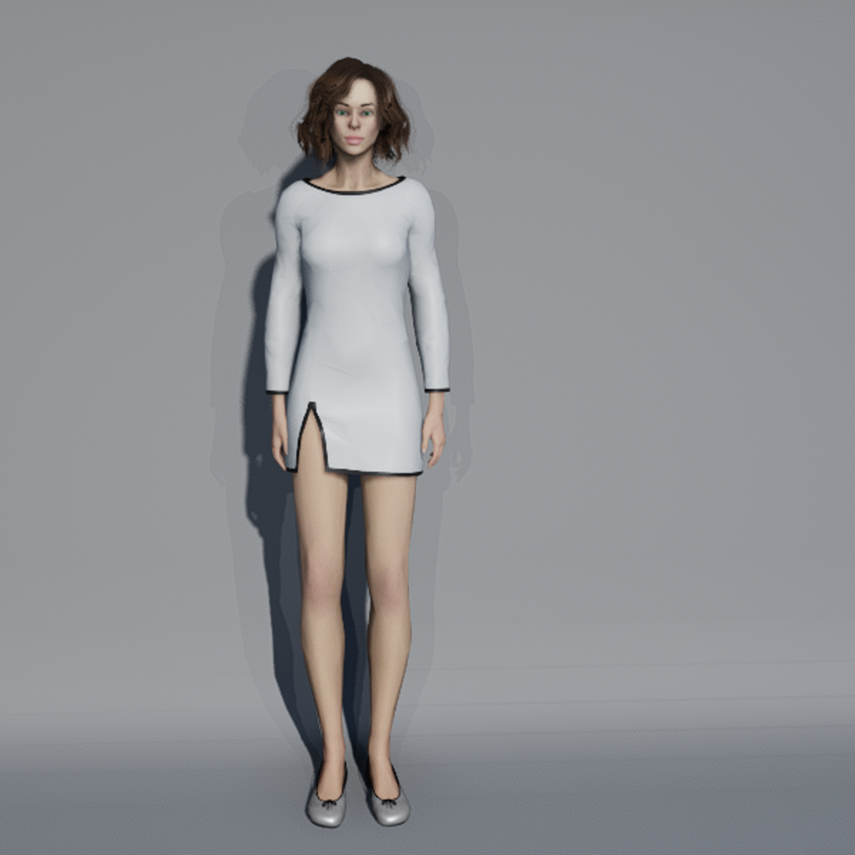 MORGANE DRESS SilverAndBlack