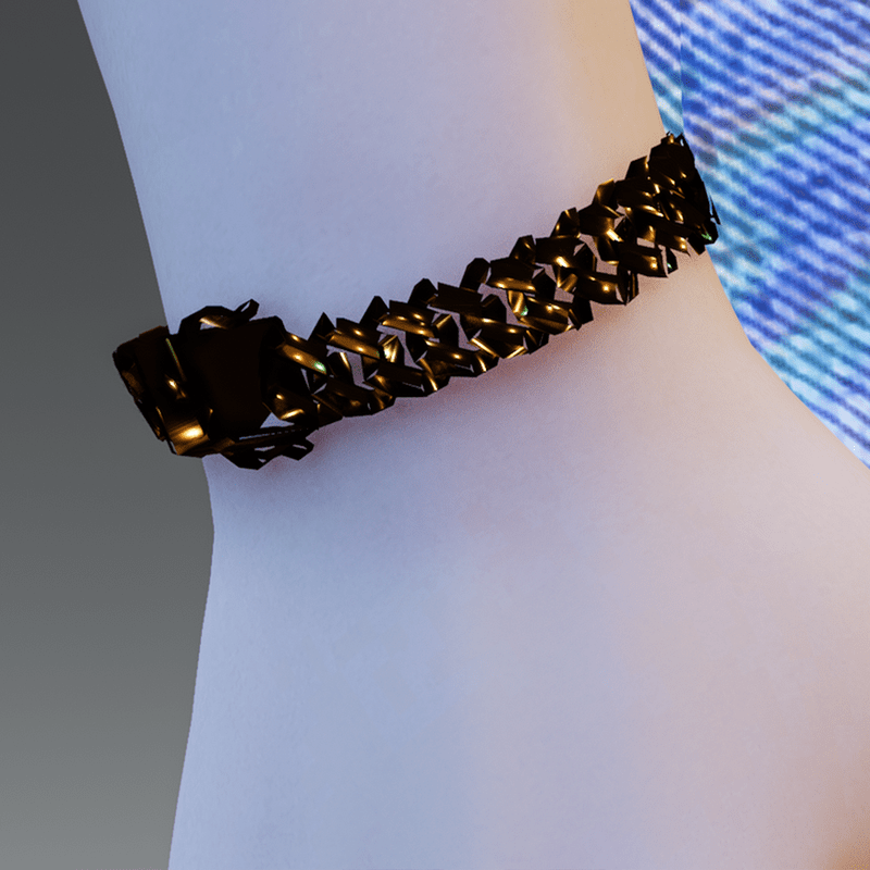 Gold Cuban Link Braclet w Clasp