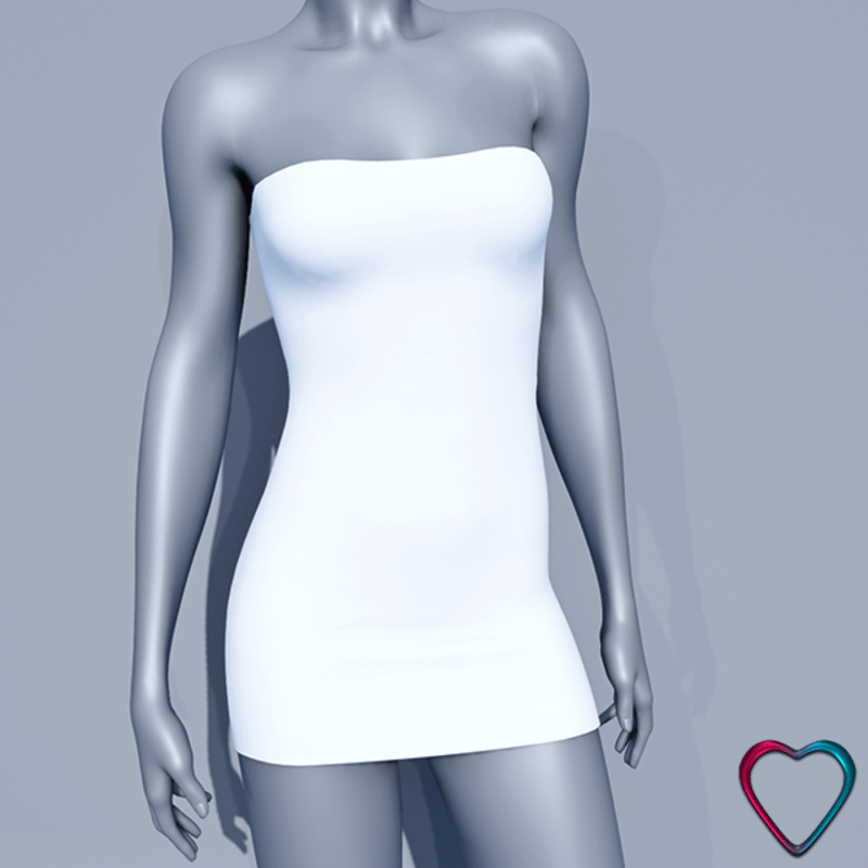 Mini Tube Dress - White