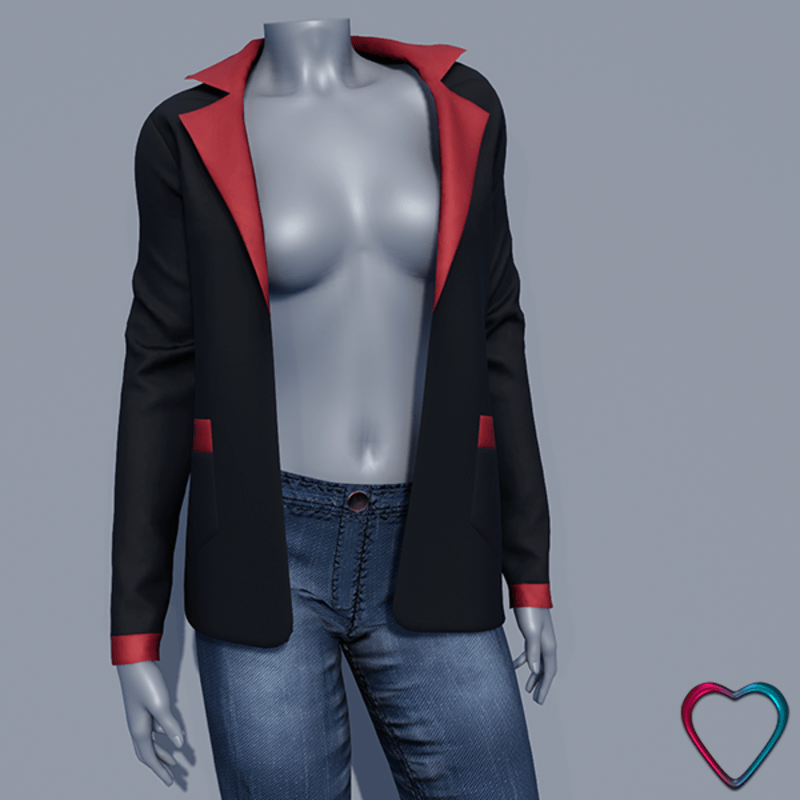 Women Blazer Jacket - Red