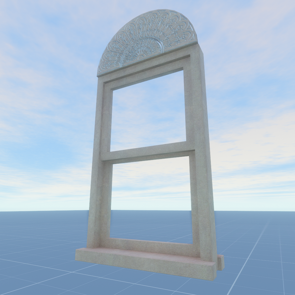 Victorian Window Frame Detailed Scrollwork