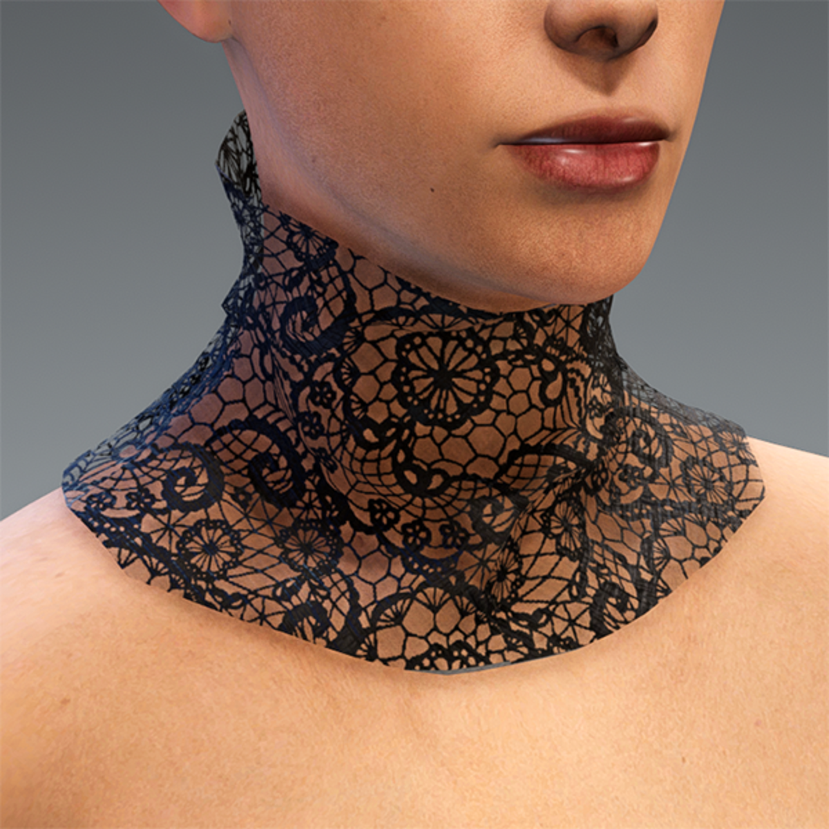 Gothic Turtelneck Scarf