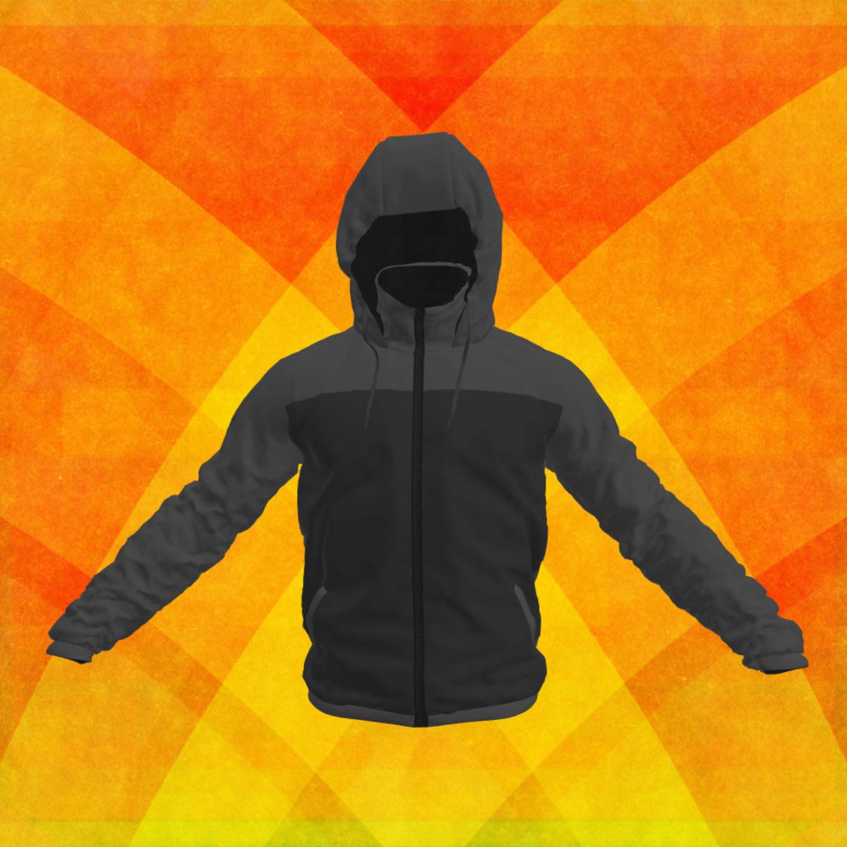 Men Windbreaker Jacket Grey