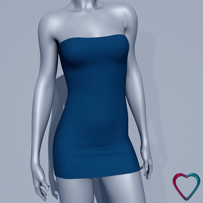 Mini Tube Dress - Blue