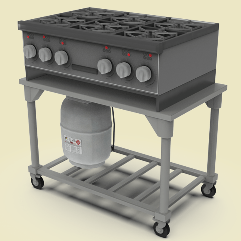 Stove-Top Burner Table