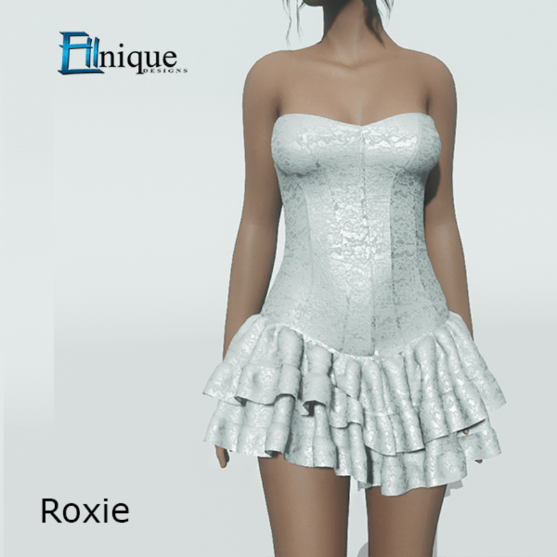 White Lace Corset Dress