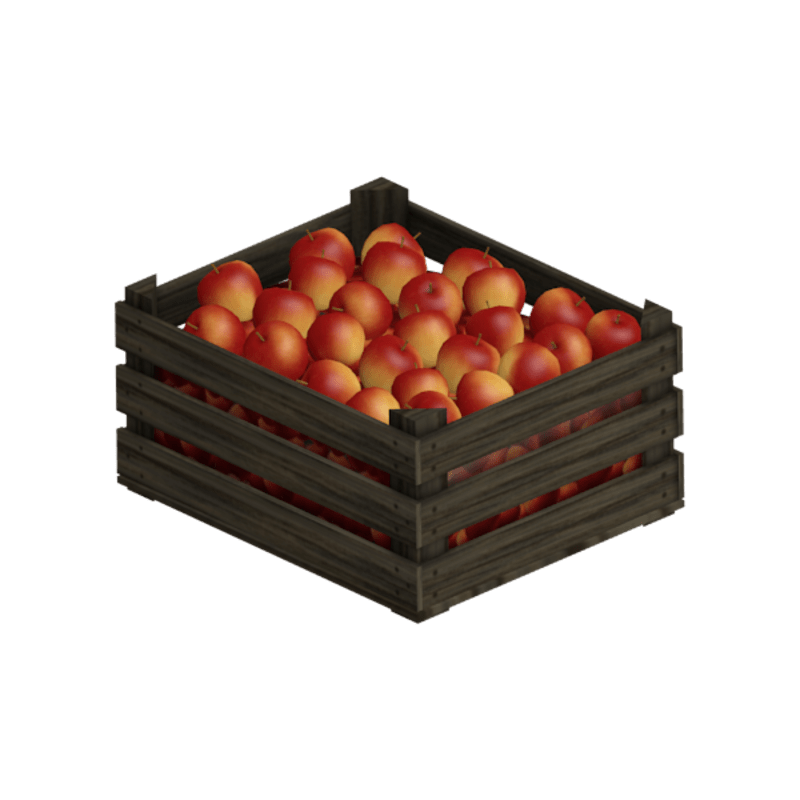 Box with apples