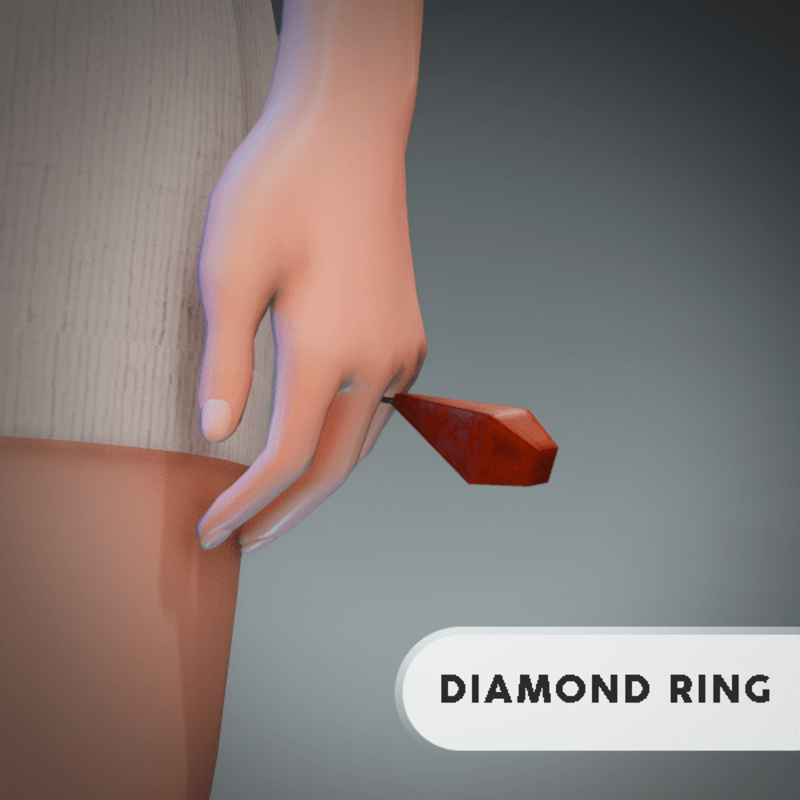 Orange Diamond Ring