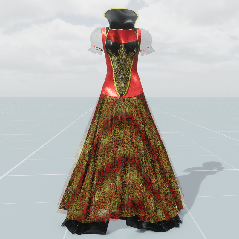 Queen Dress (Red Black)