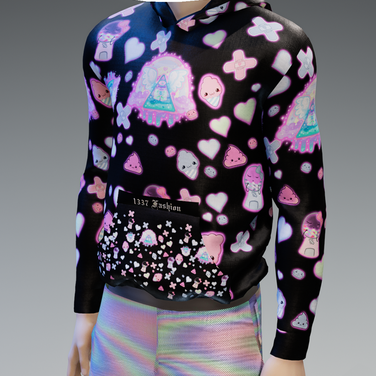 Unisex Pastel Goth Kawaii Hoodie