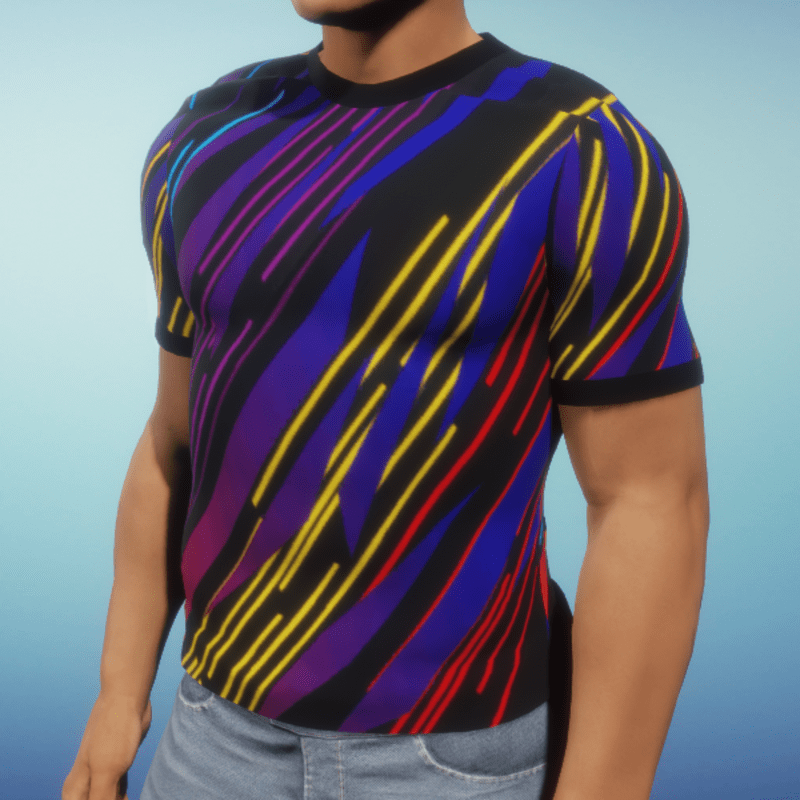 Techno Color 1 Mens T