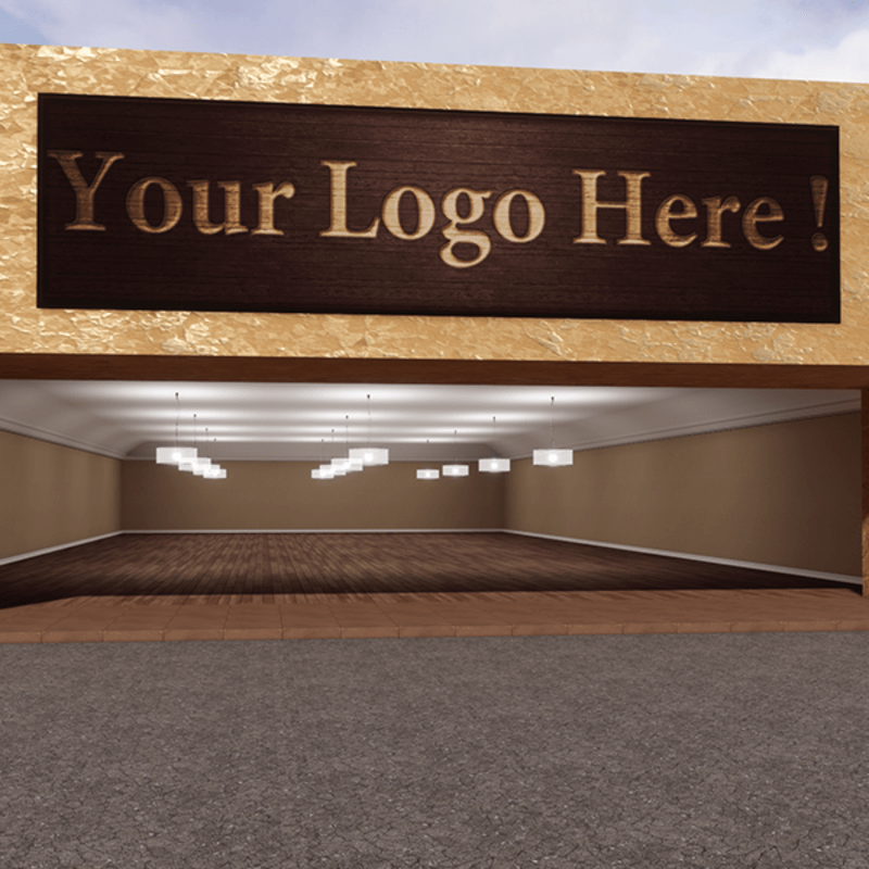 Store - Huge Room Shop - Light Brown - With Lamps