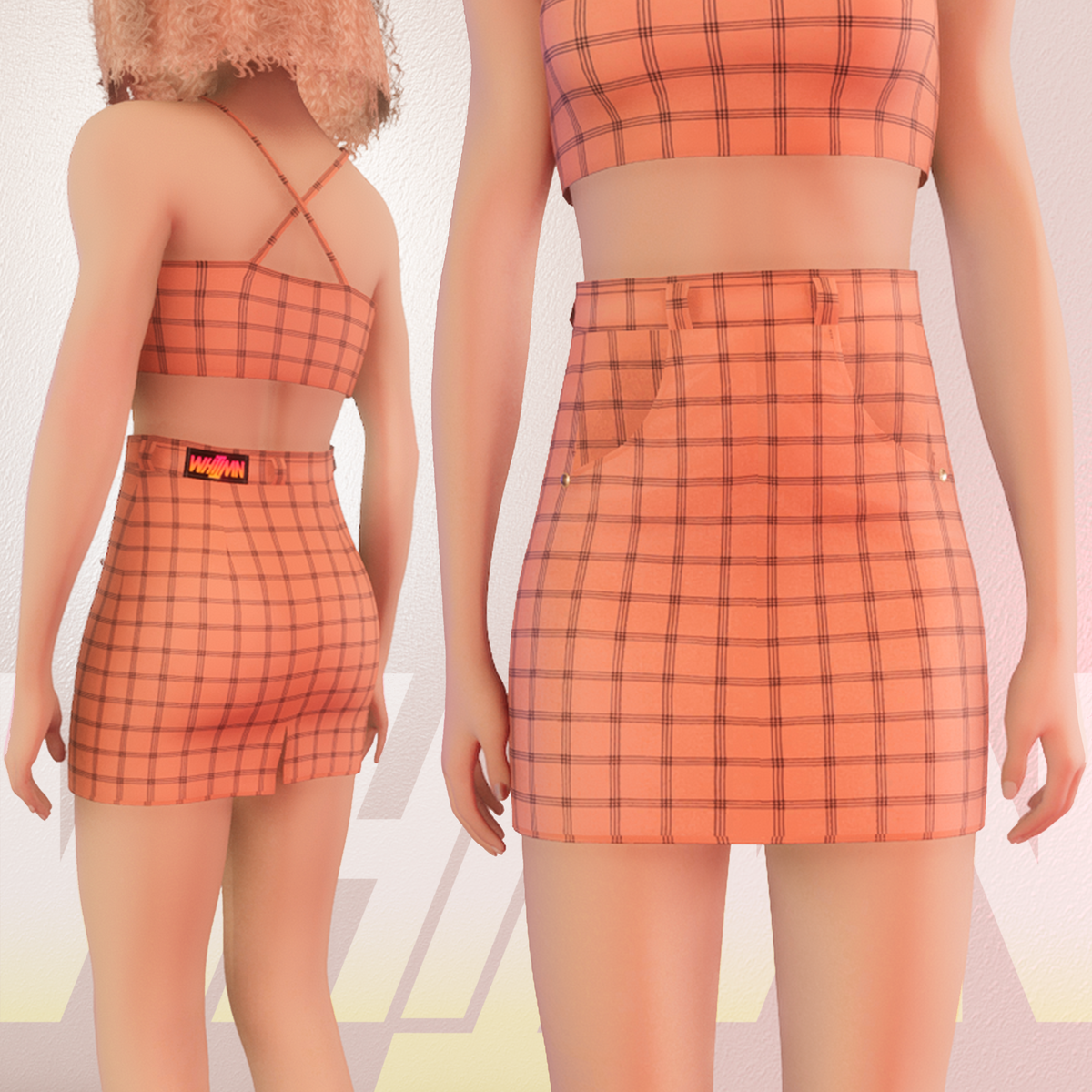 Orange Iconic Skirt