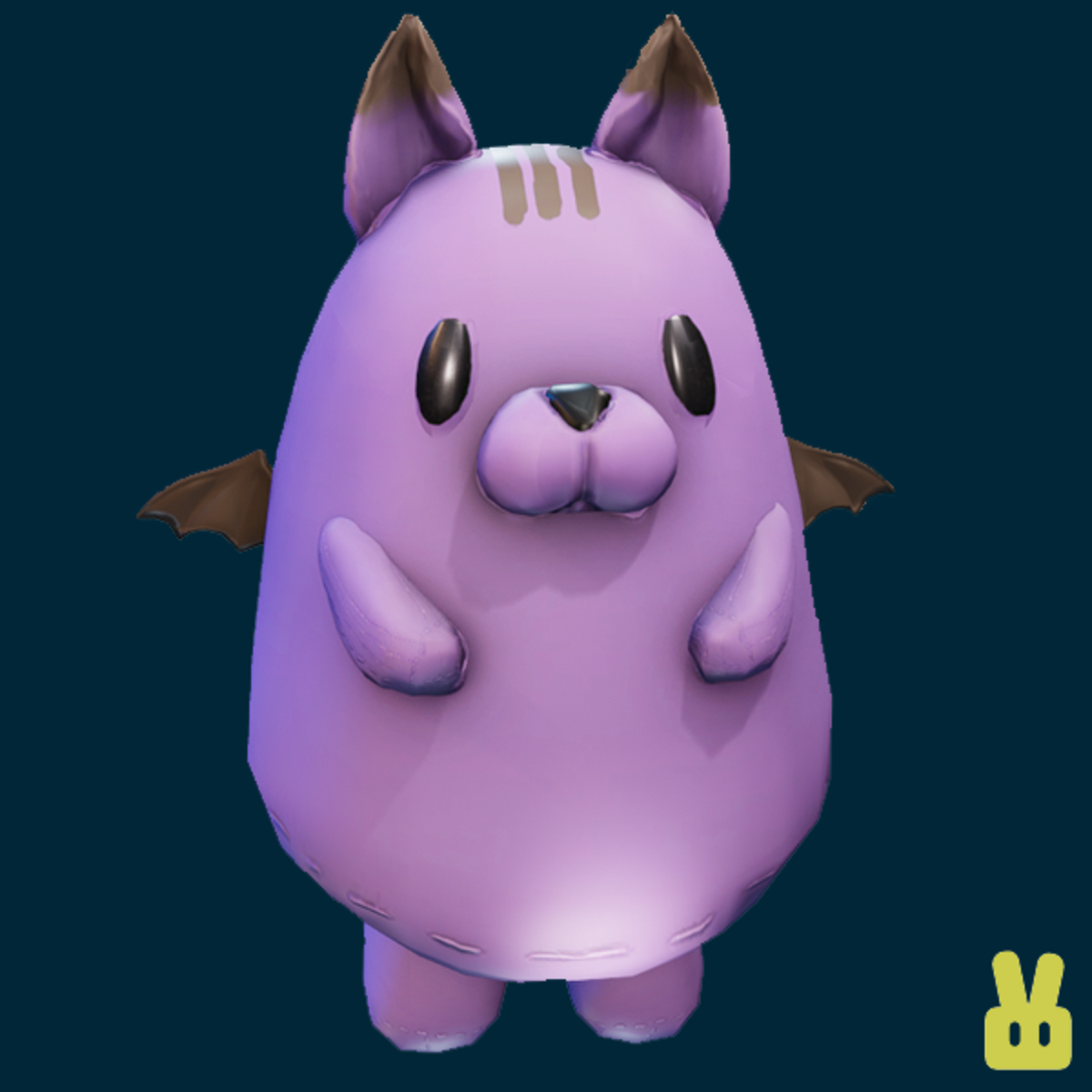 fluffy cat - purple