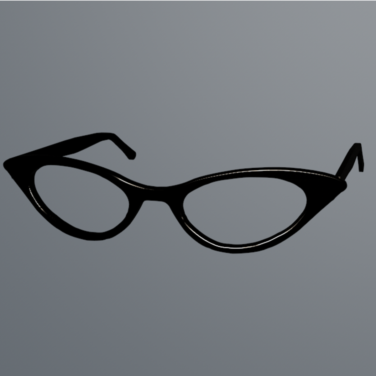 women's cat eye glasses black