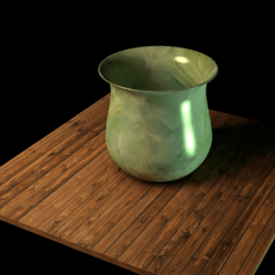 green quartz vase