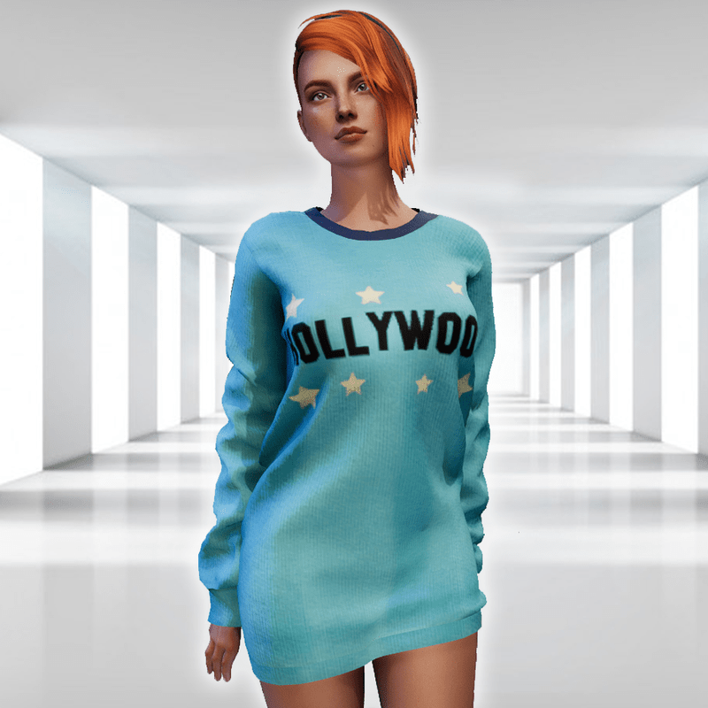 ✿ Hollywood Sweater Mini Dress ✿