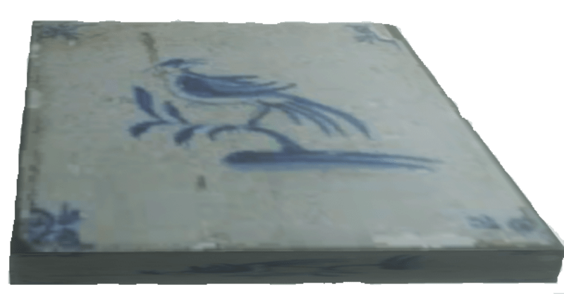Dutch Delft Tile Bird
