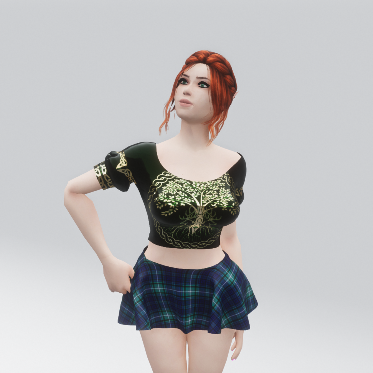 Celtic Tree of Life Blouse (Metallic Version)