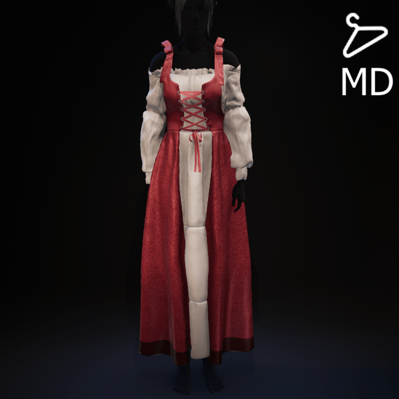 Red - Medieval Dress
