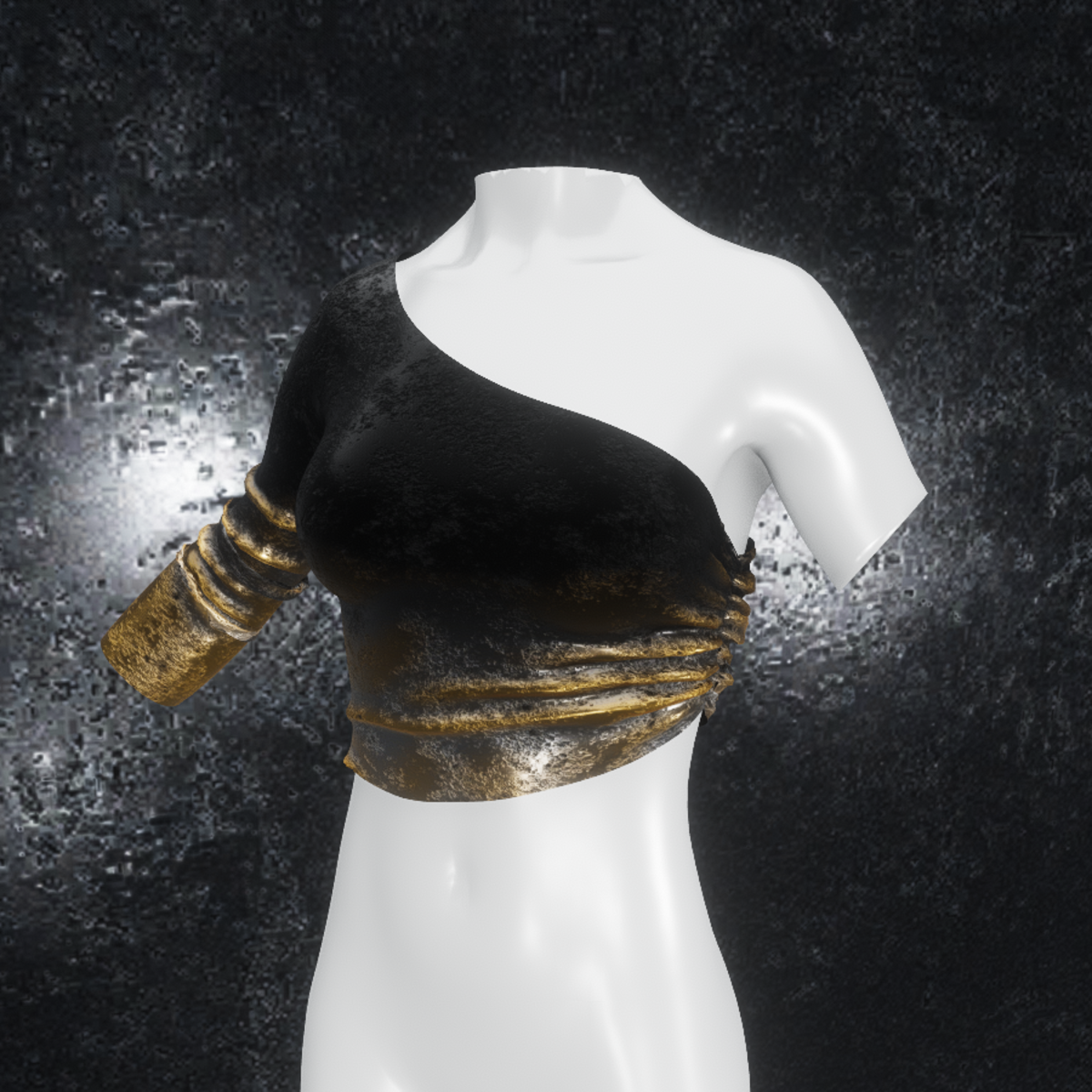 Top Valentina Steel black