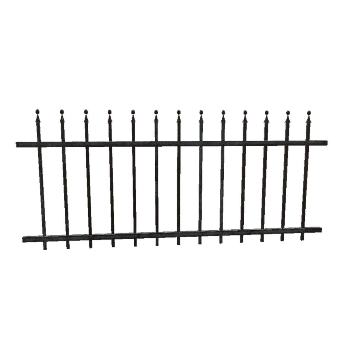 Wrought Iron Fence - 3m Section
