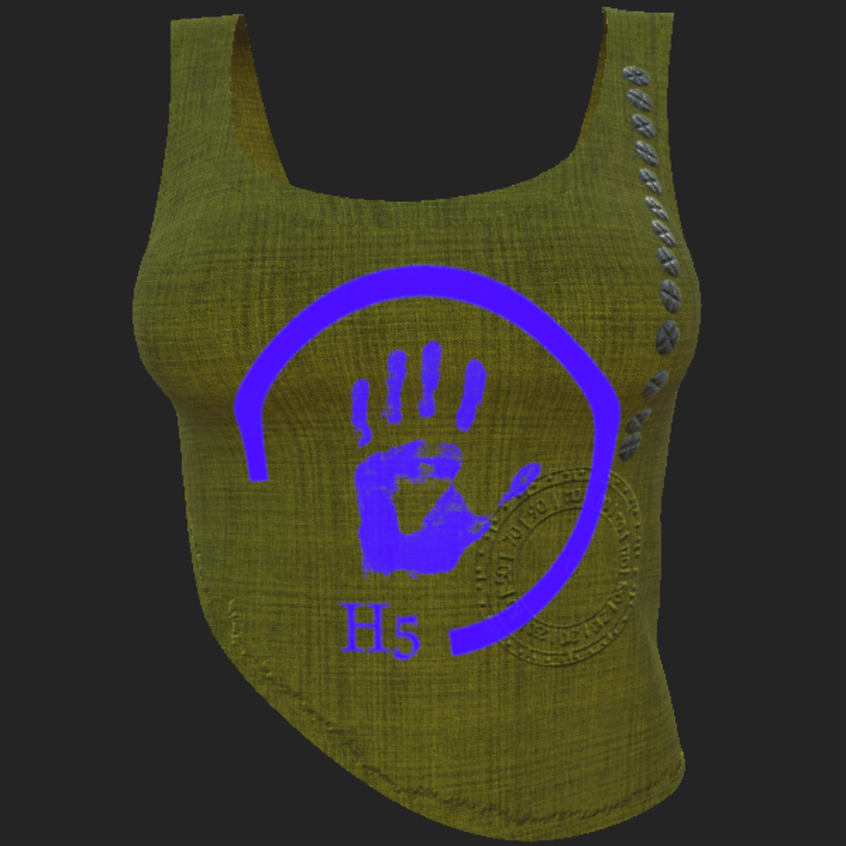 H5 shirt olive violet