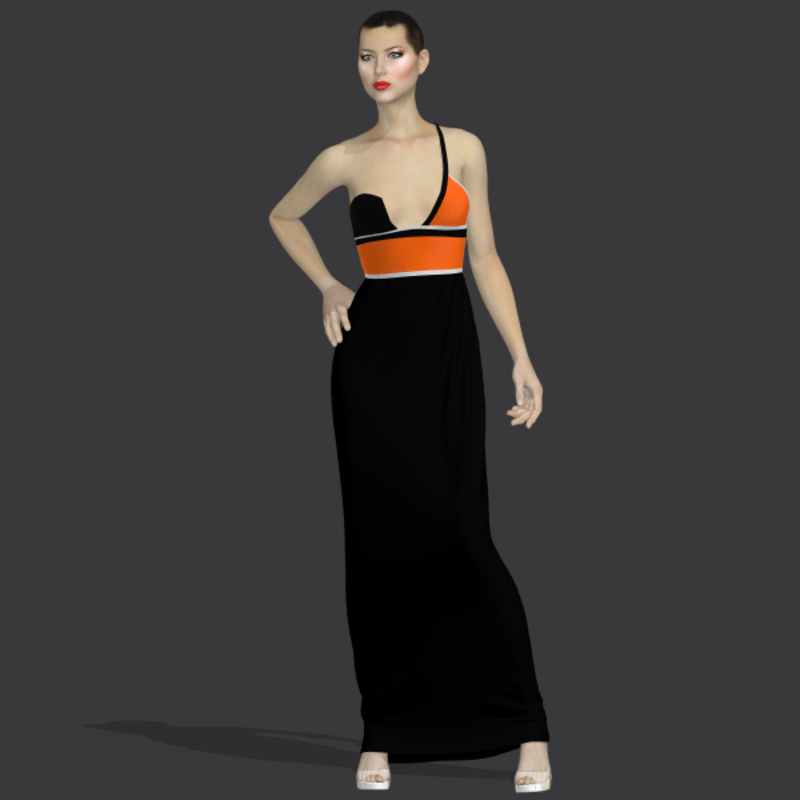 Gilda black orange "Elisea Carter"