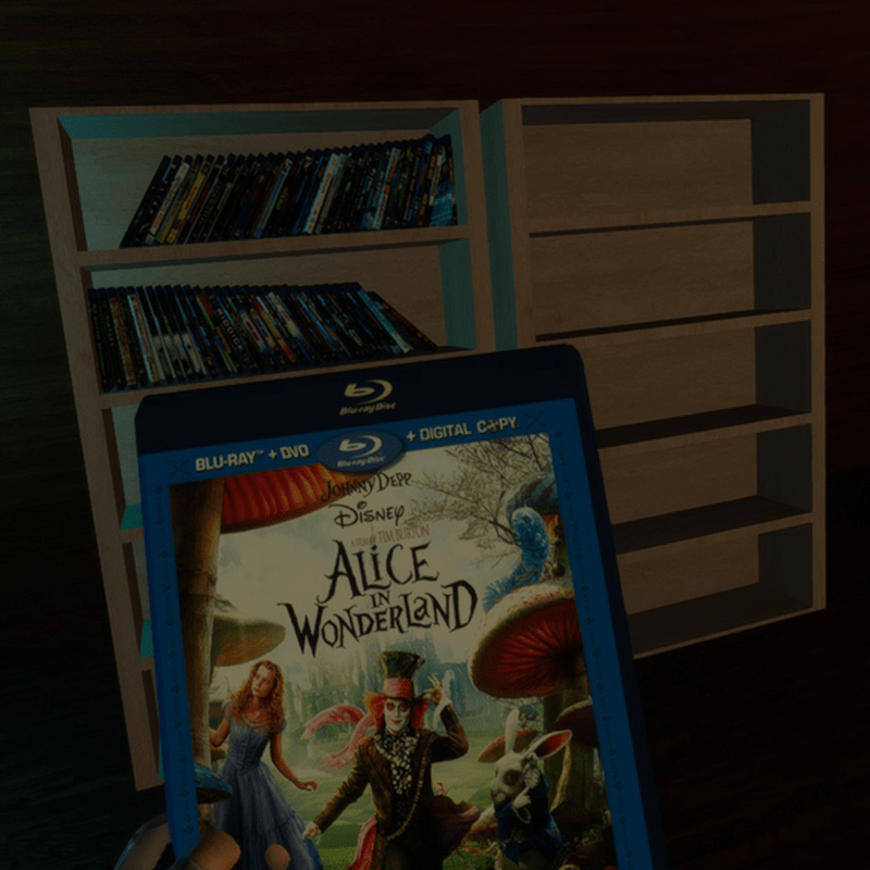 alice in wonderland bluray case