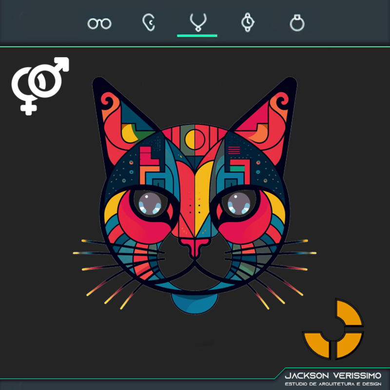 Animated Sticker Art Cat