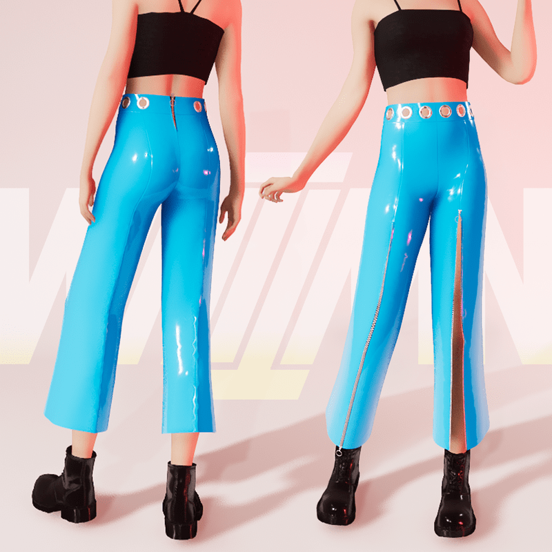 Blue Modern Disco Pants