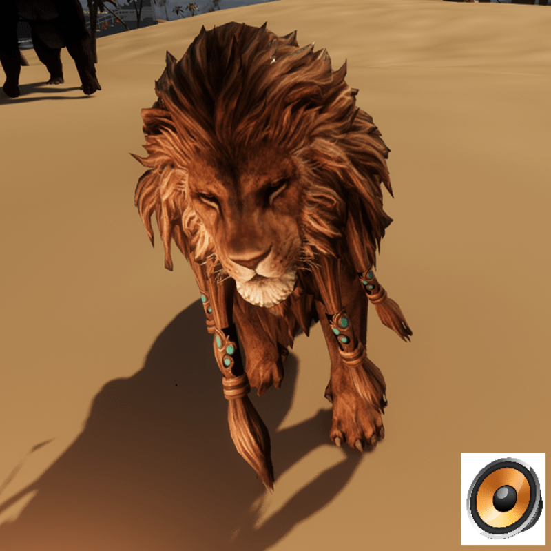 Lion Audio (Grunting calm / grognement)