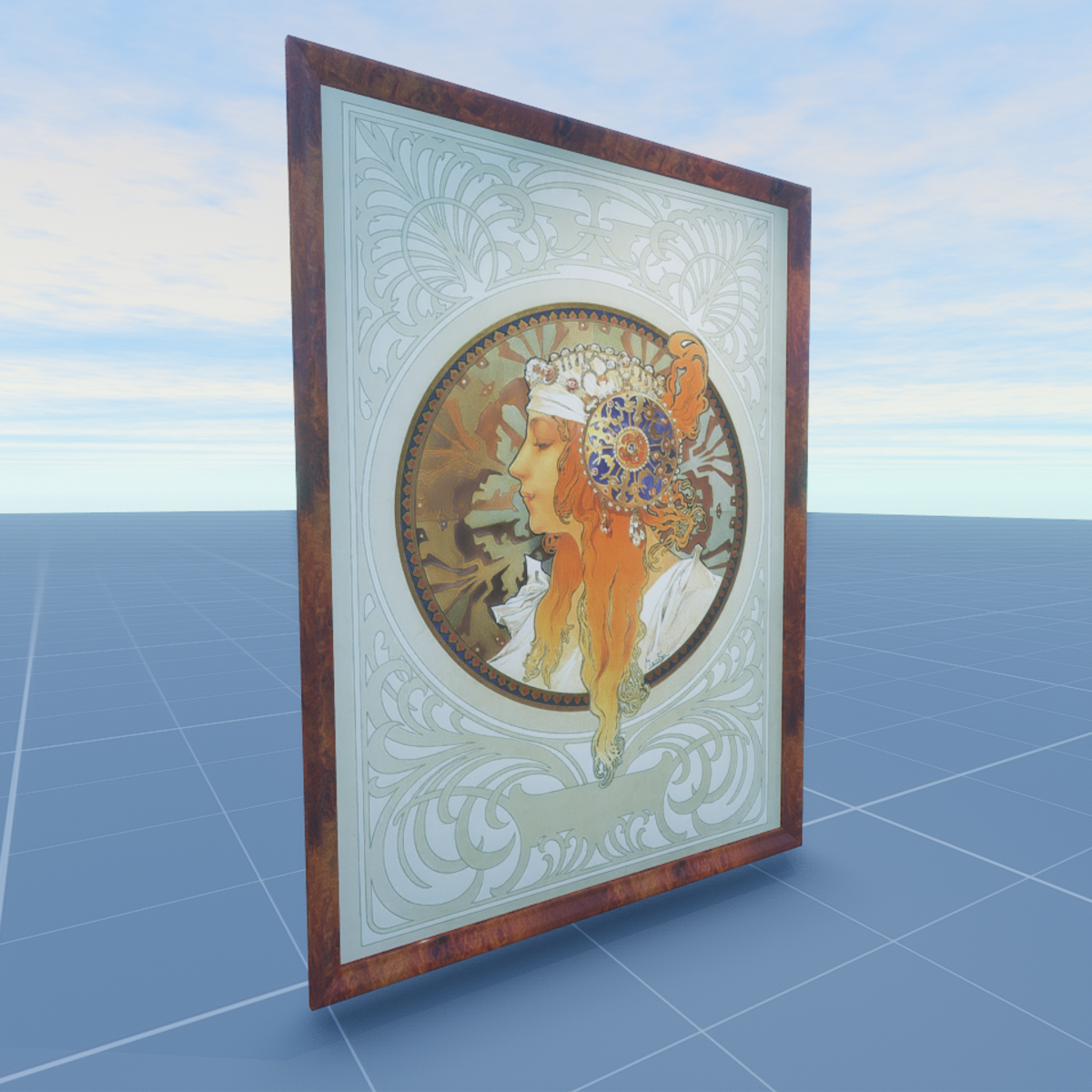 Byzantine Heads The Blonde 1897 Alfons Mucha