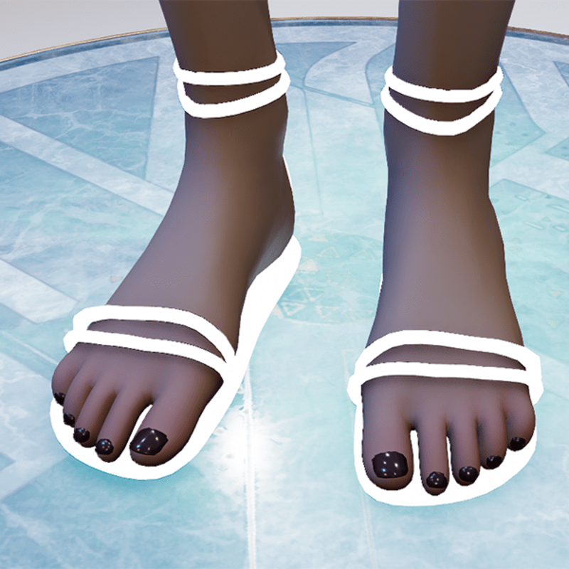 Emissive sandals