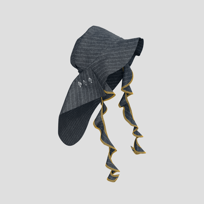 Trailblazing Hat chalk gray stripe