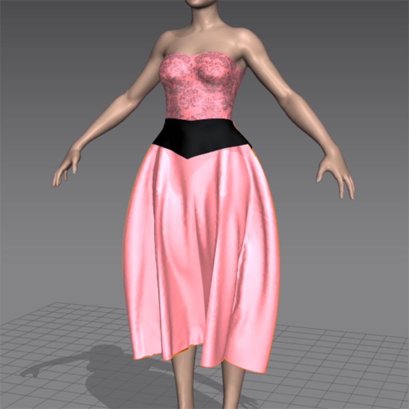 pink brocade princess dress