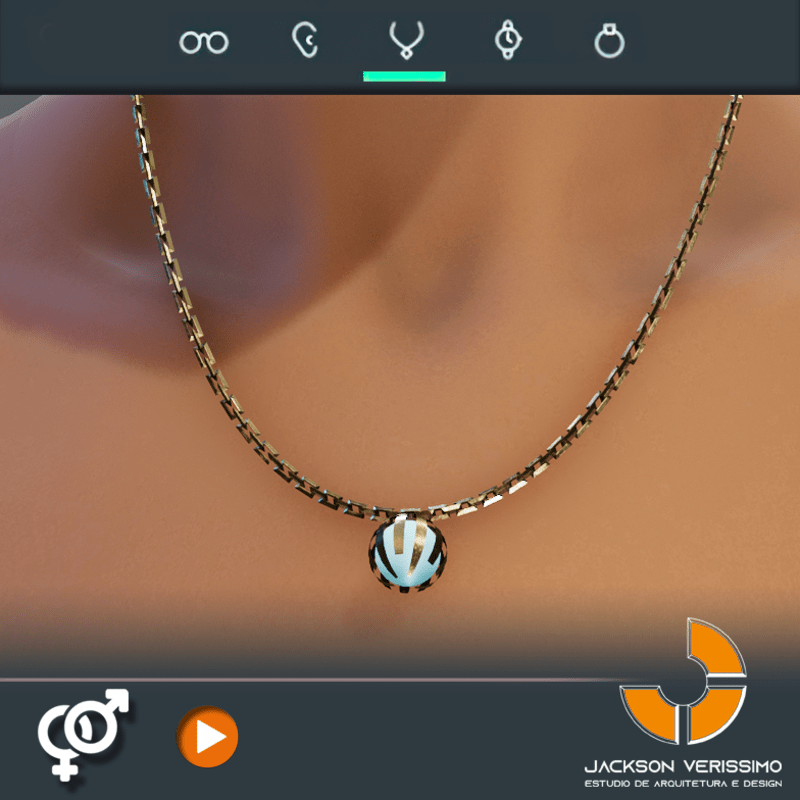 Cosmic Necklace- Gold Urano