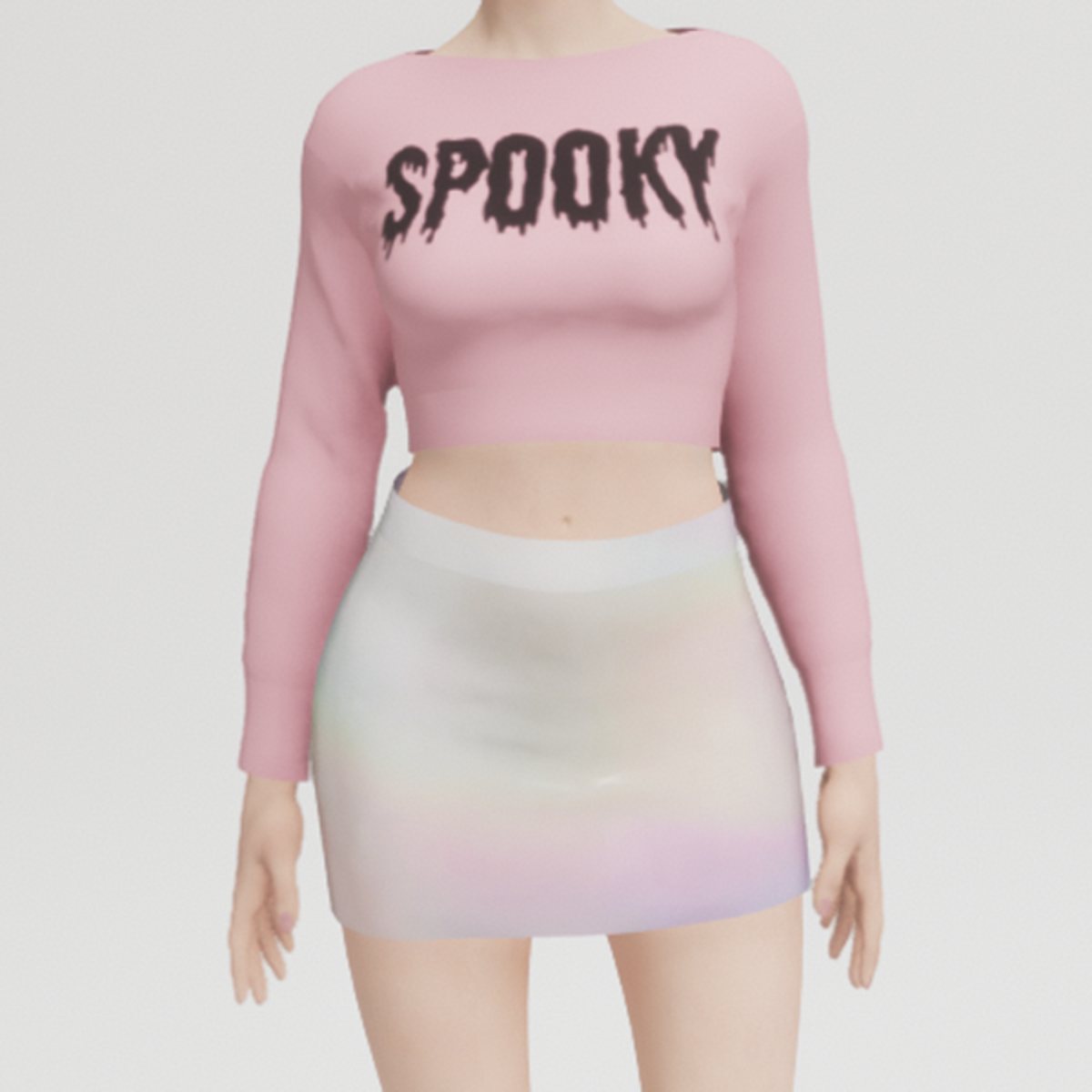 Spooky Pullover Pink