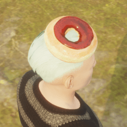 Tilted Jam Doughnut Hat- Strawberry