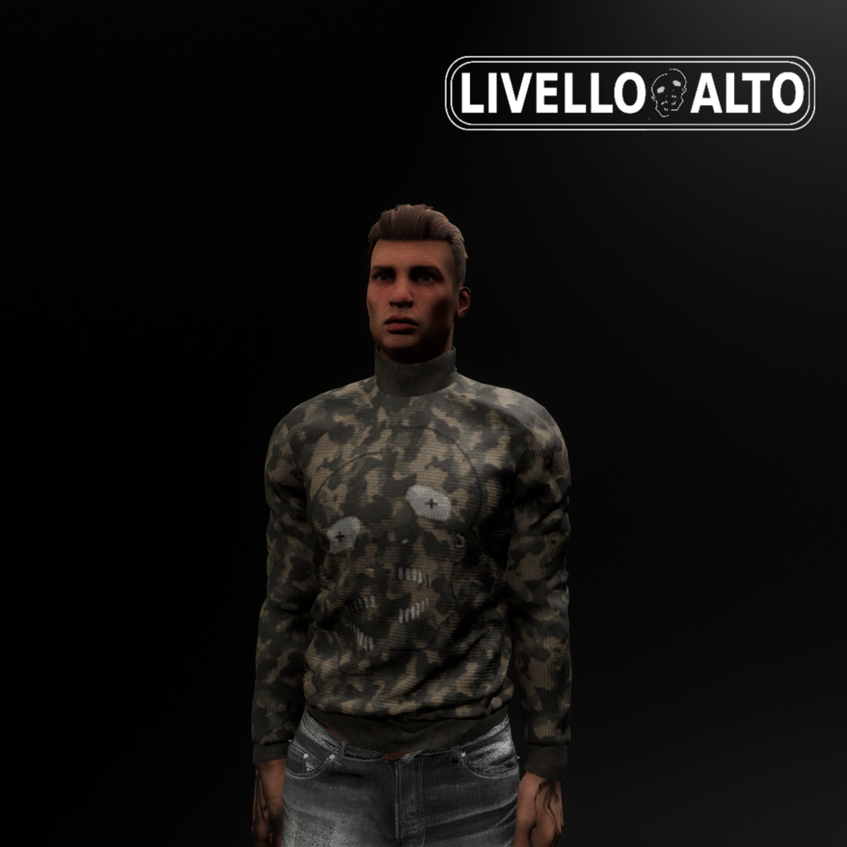 L.A.Turtleneck Sweater_Army