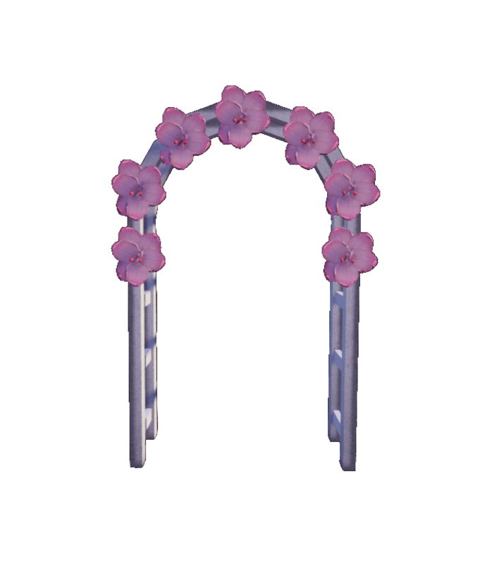 Arch way with flowers