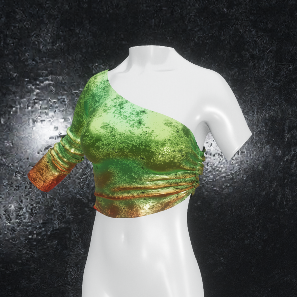 Top Valentina Steel green